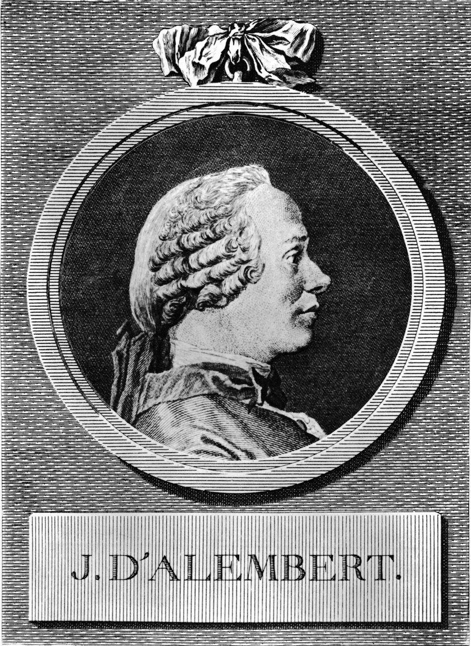 जीन ले रोंड डी'अलेम्बर्ट, फ्रांसीसी गणितज्ञ और दार्शनिक, c 1750 द्वारा अज्ञात