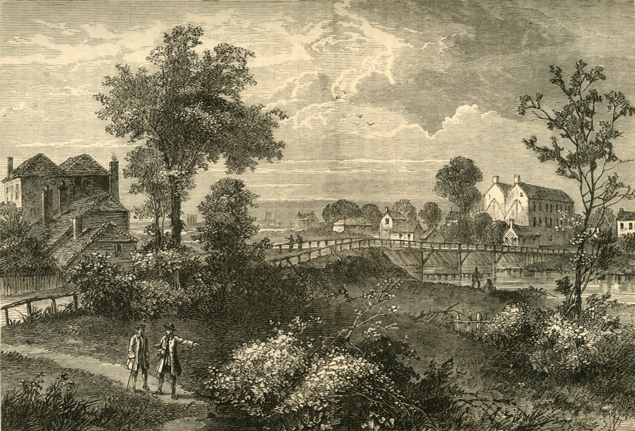 जेनीस व्हिम ब्रिज, 1750, सी 1876। द्वारा अज्ञात