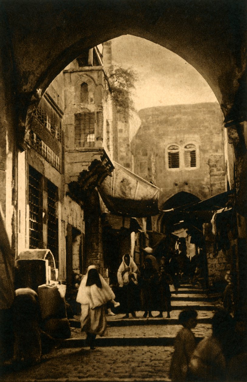 जर्सुलेम - डेविड स्ट्रीट, c1918-c1939। द्वारा अज्ञात