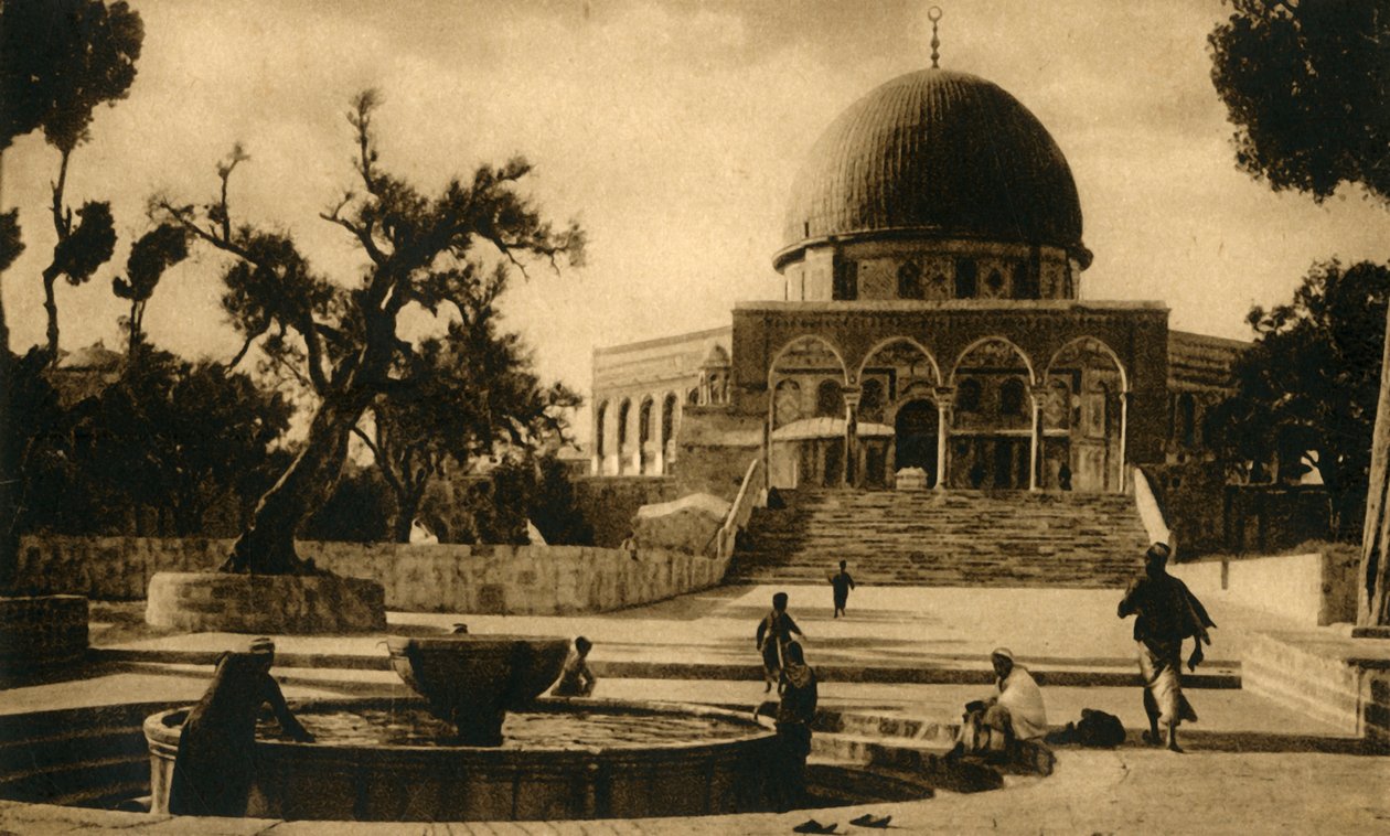 यरूशलेम - उमर की मस्जिद, c1918-c1939। द्वारा अज्ञात