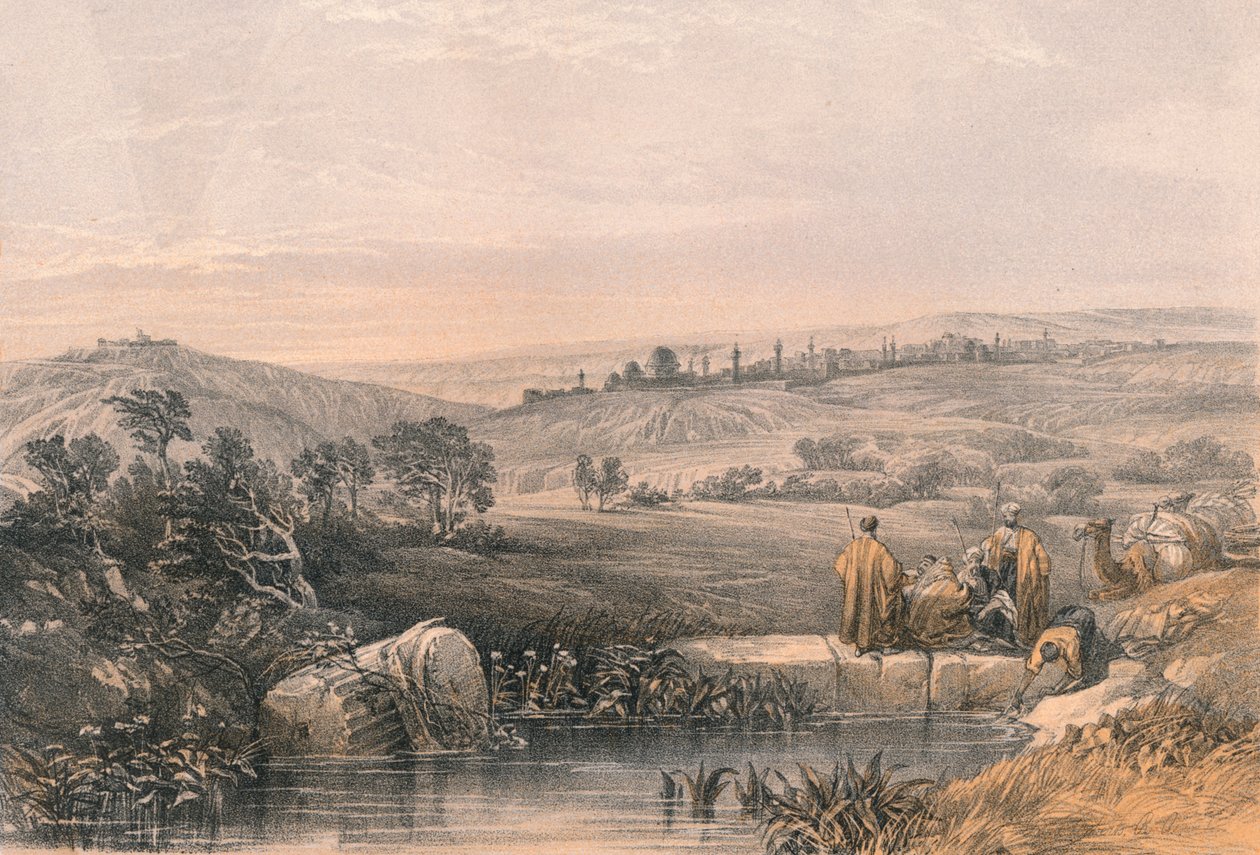उत्तर से यरूशलेम, 1855। द्वारा अज्ञात
