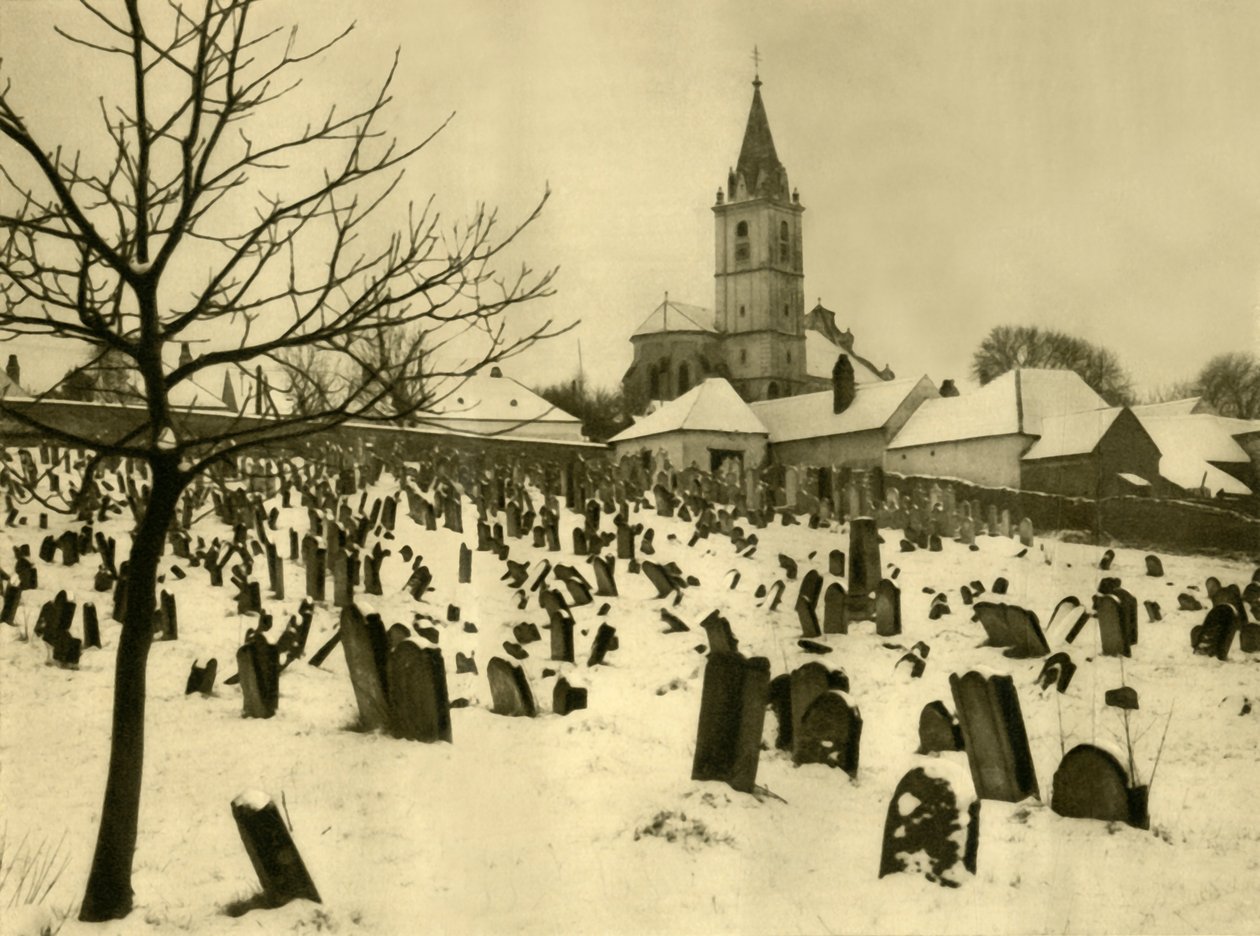 यहूदी कब्रिस्तान, मैटर्सबर्ग, बर्गेनलैंड, ऑस्ट्रिया, c1935। द्वारा अज्ञात