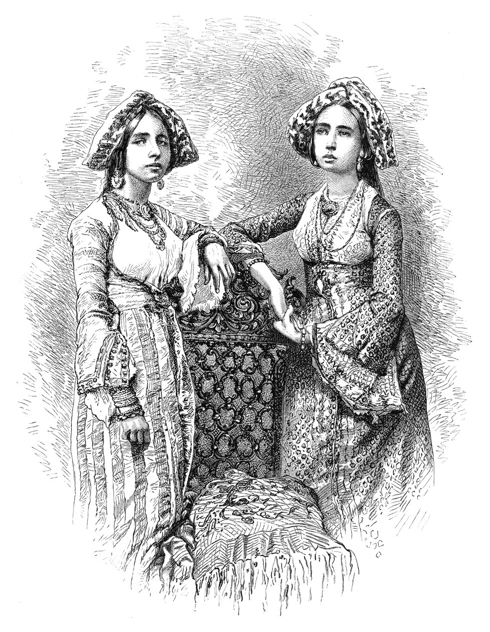 कोच्चि, भारत की यहूदी महिलाएं, 1895 द्वारा अज्ञात