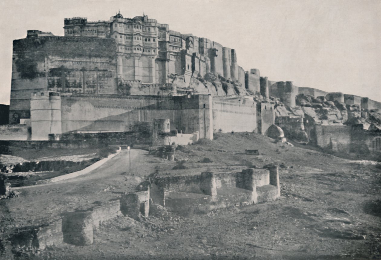 जोधपुर किला, 1936। द्वारा अज्ञात