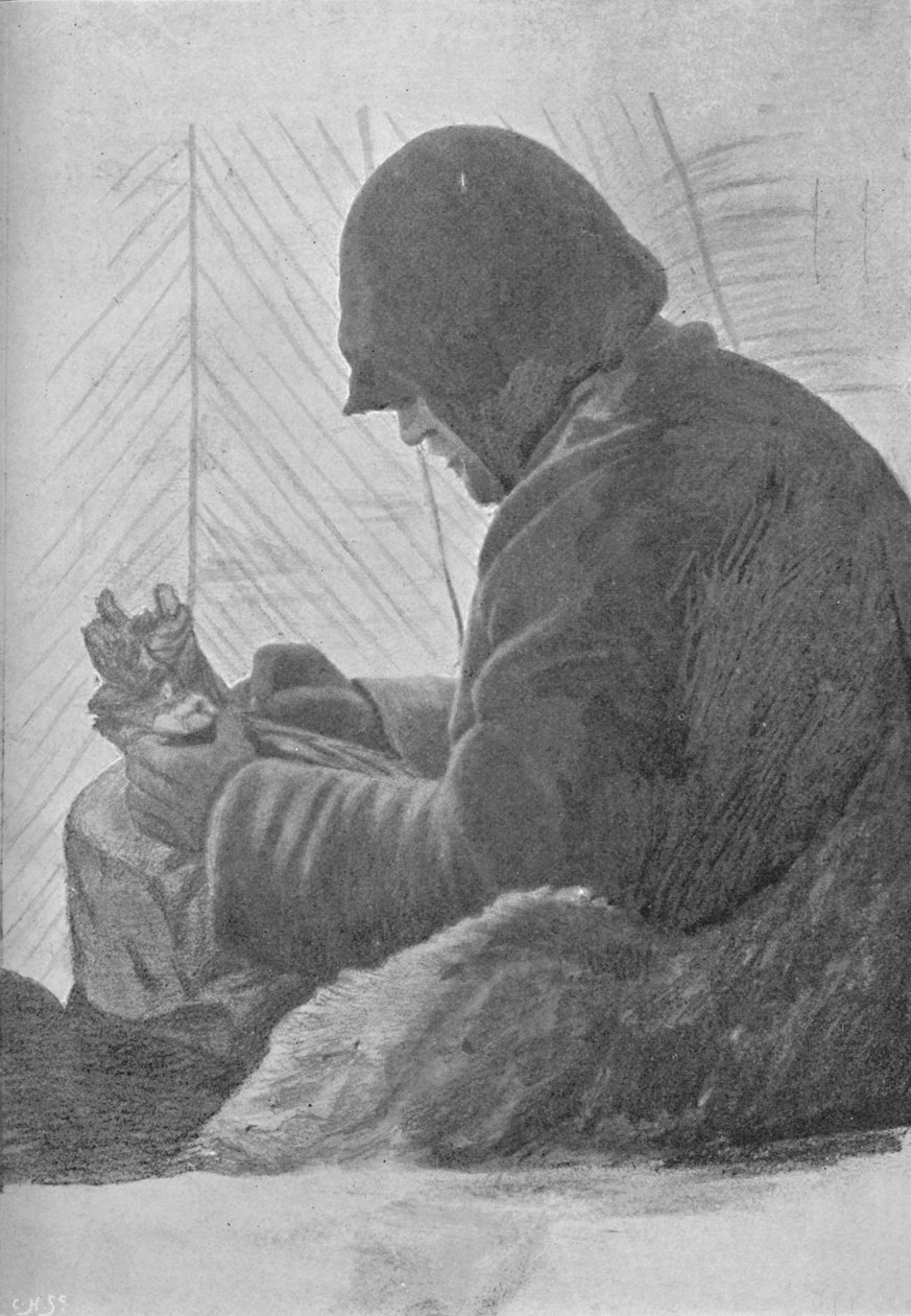 जोहान्सन द स्लीपिंग बैग इन द हट, c1893-1896, 1897 द्वारा अज्ञात