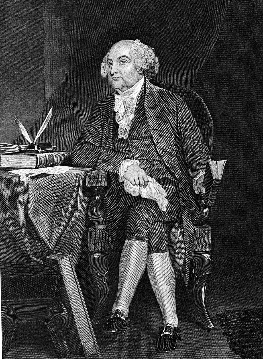जॉन एडम्स 1735-1826, संयुक्त राज्य अमेरिका के दूसरे राष्ट्रपति 1797-1801 द्वारा अज्ञात