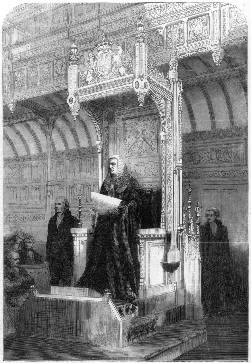जॉन एवलिन डेनिसन, हाउस ऑफ कॉमन्स के अध्यक्ष, 1857 द्वारा अज्ञात