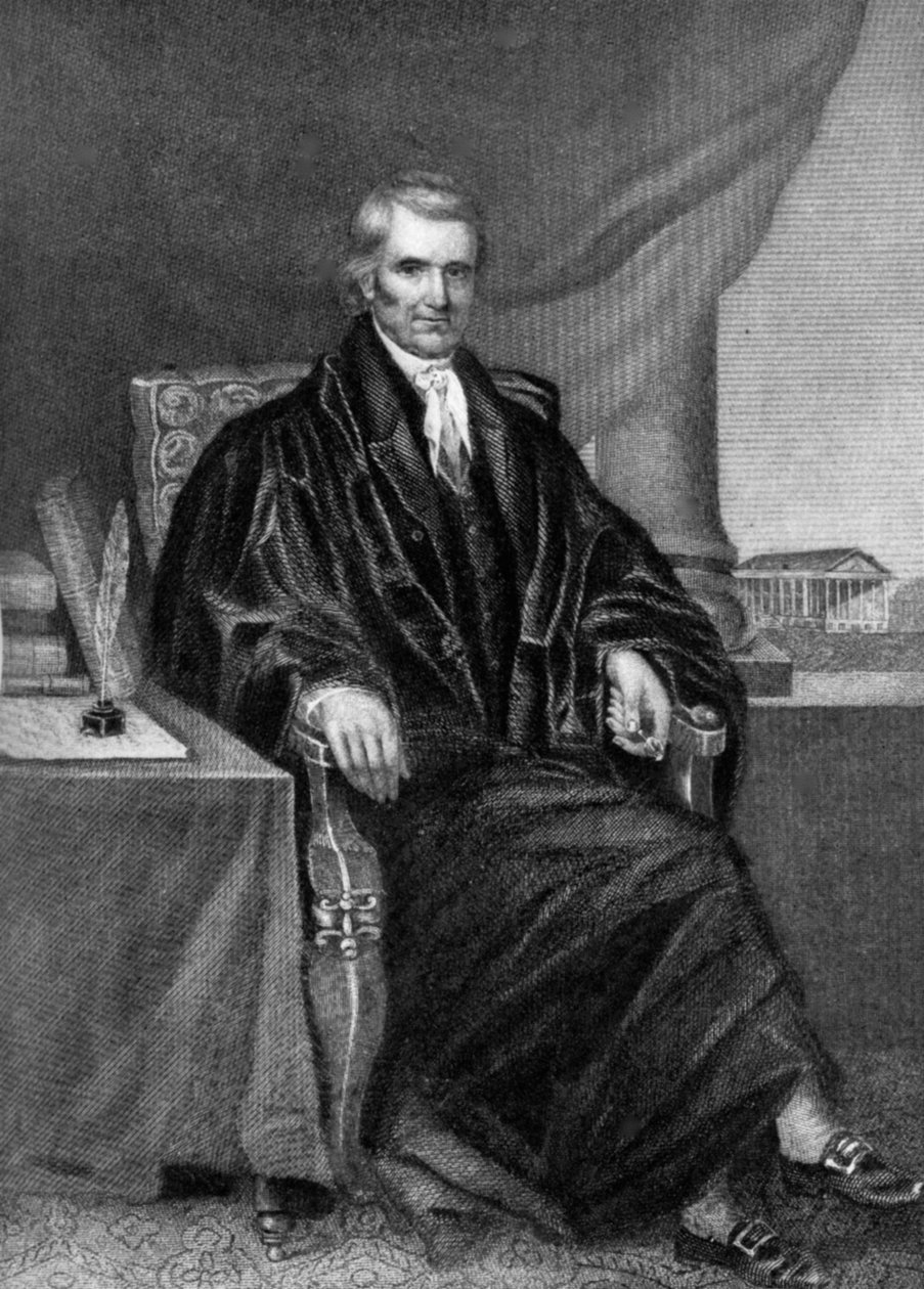 जॉन मार्शल 1755-1835, अमेरिकी राजनेता और न्यायविद, 19 वीं सदी 1908 द्वारा अज्ञात