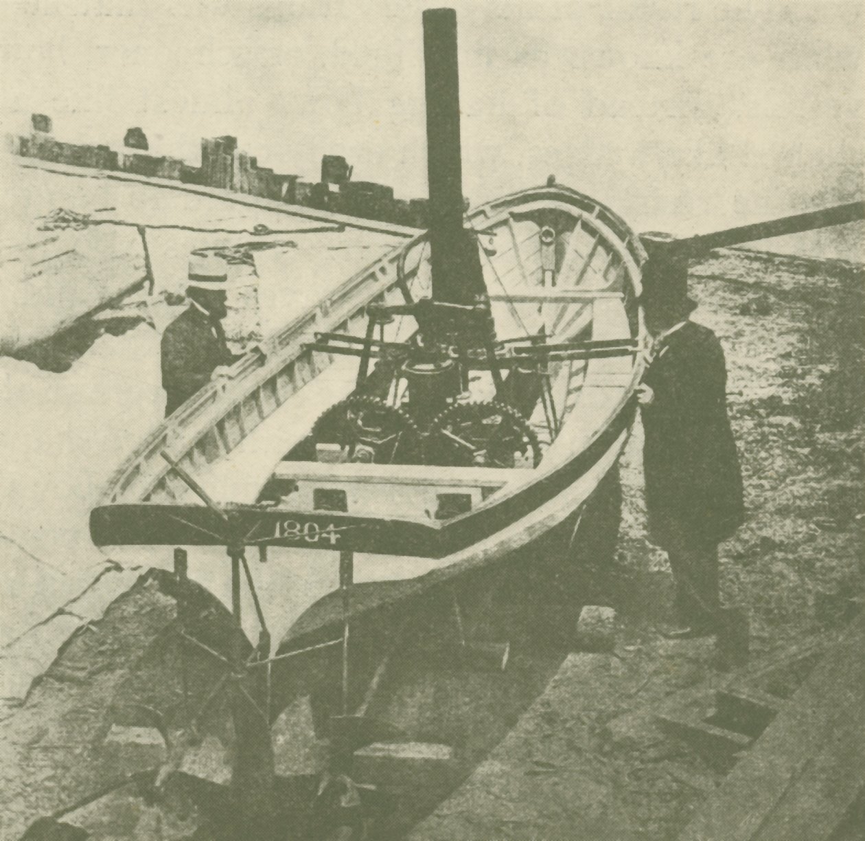 जॉन स्टीवंस ट्विन-स्क्रू स्टीमर, 1804 में निर्मित, c1930। द्वारा अज्ञात