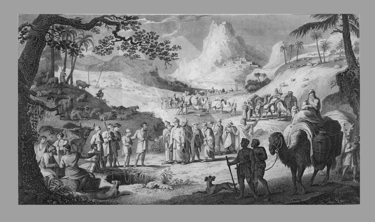 जोसेफ ने अपने भाइयों द्वारा बेचा, 1818। द्वारा अज्ञात