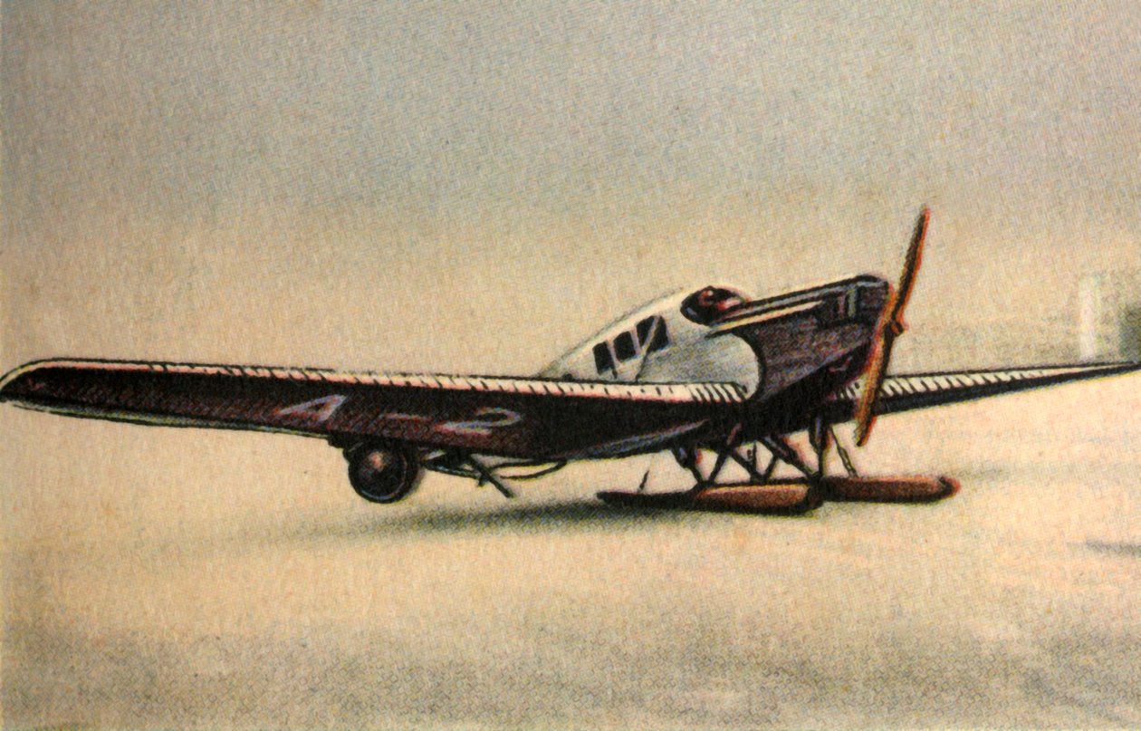 स्नो स्काईड, 1920, 1932 के साथ जंकर्स F13 L प्लेन। द्वारा अज्ञात