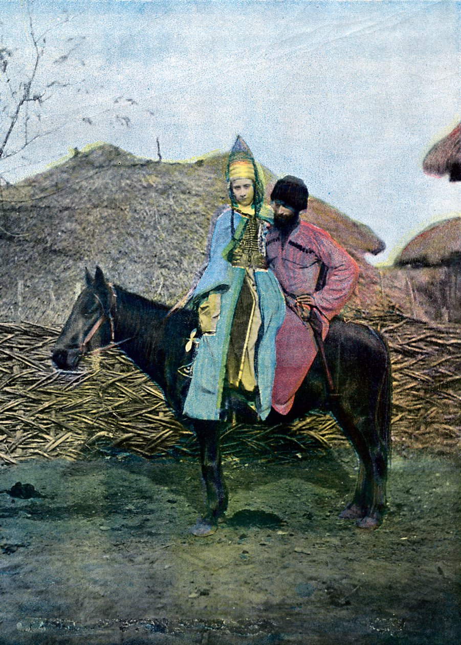 एक यात्रा पर कबरदीन युगल, c1890 द्वारा अज्ञात