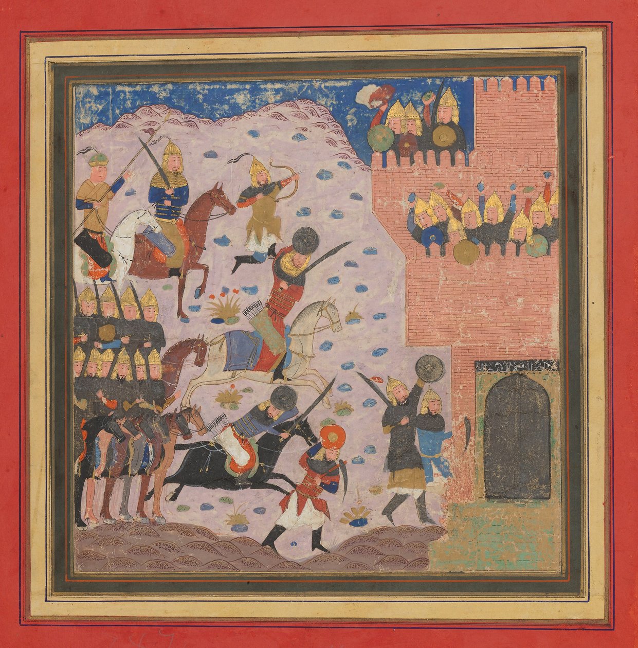 काई खुसरो, गुदर्ज़ और गिव दानव के किले पर क़ब्ज़ा करते हुए, बहमन ..., सीए। 1430-4 द्वारा अज्ञात