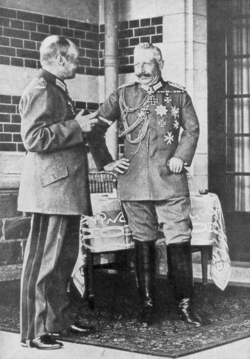 जर्मनी का कैसर विल्हेम II और सैक्सोनी का फ्रेडरिक ऑगस्टस III, जून 1918 द्वारा अज्ञात