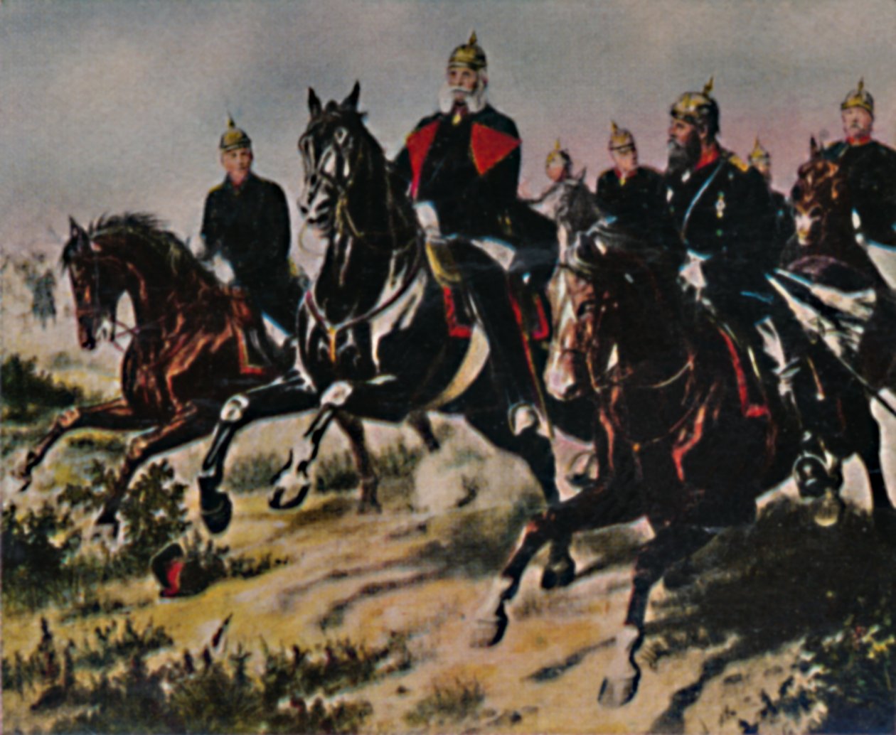 कैसर विल्हेम I 1797-1888 और पट्टा पालदिंस। - कैंपसहोन द्वारा पेंटिंग, 1934। द्वारा अज्ञात