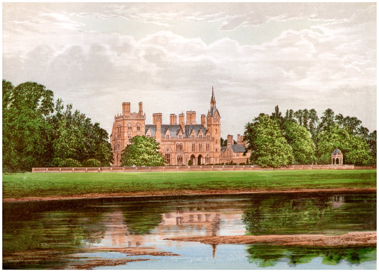 केल्हम हॉल, नॉटिंघमशायर, मैनर्स-सटन परिवार का घर, c1880 द्वारा अज्ञात