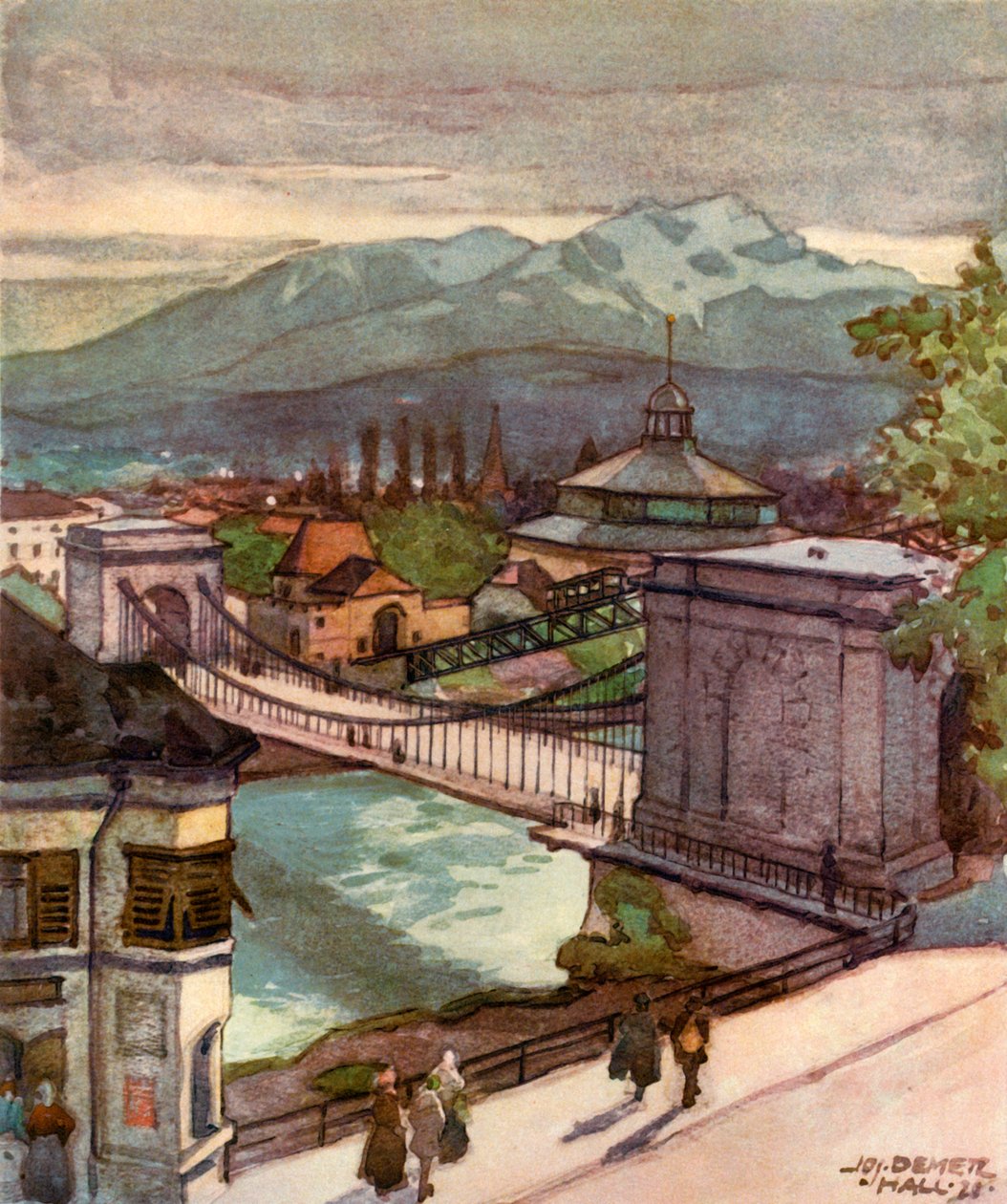 केटेनब्रुक, चेन पुल, c1929। द्वारा अज्ञात