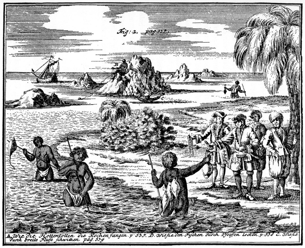 खोइखोई भाला मछली, दक्षिण अफ्रीका, 1931 द्वारा अज्ञात