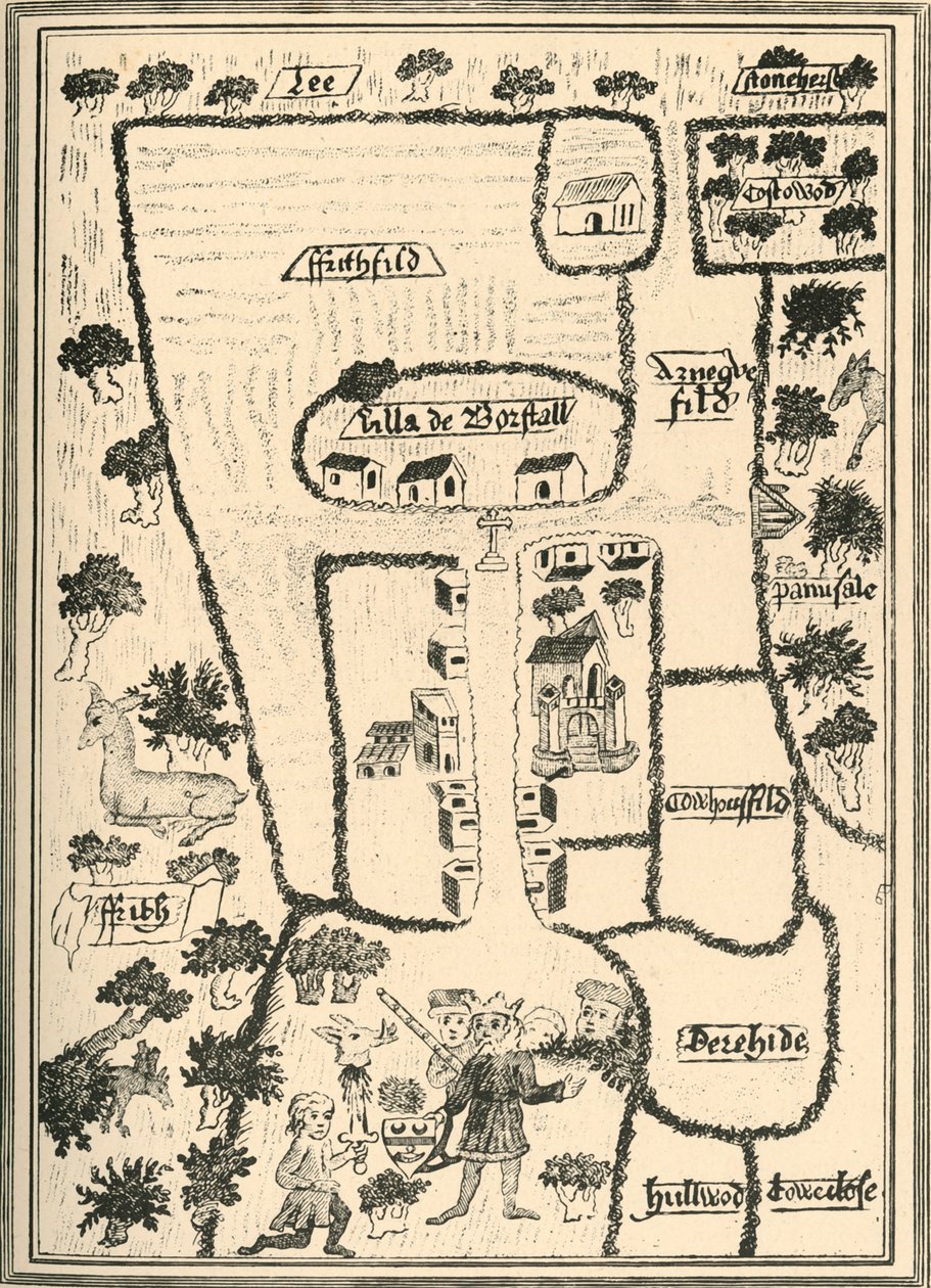 1908 के बोरस्टल ब्रिल में किंग एडवर्ड द कन्फेसर्स पैलेस द्वारा अज्ञात