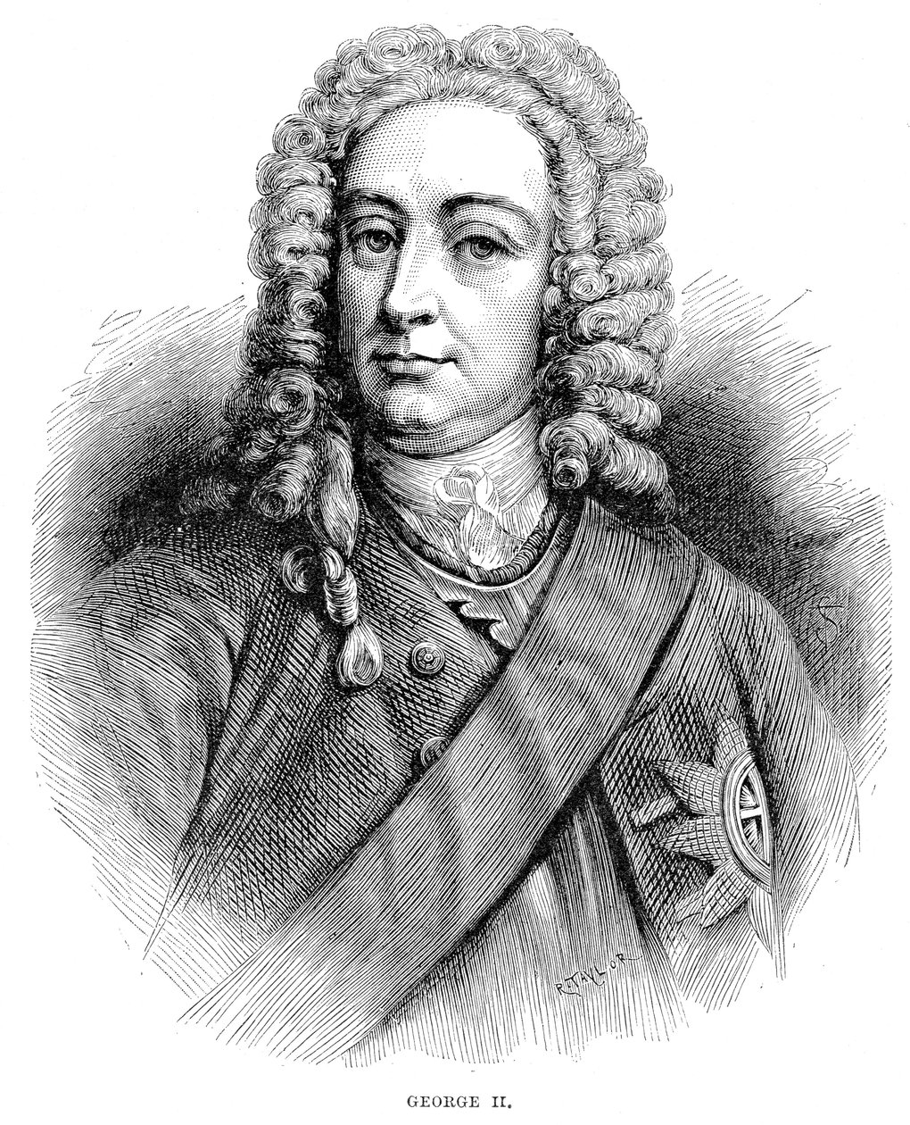 किंग जॉर्ज II 1683-1760 ग्रेट ब्रिटेन और आयरलैंड के राजा और 1727 से हनोवर के इलेक्टर द्वारा अज्ञात