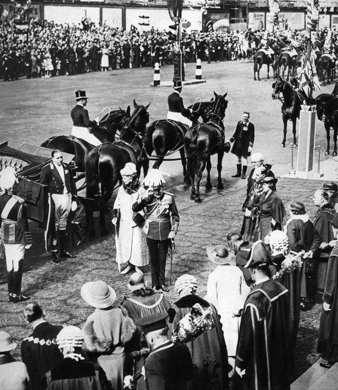 किंग जॉर्ज पंचम और उत्तरी लंदन के महापौर मैरीलेबोन, सिल्वर जुबली, 1935 में बोरो द्वारा अज्ञात
