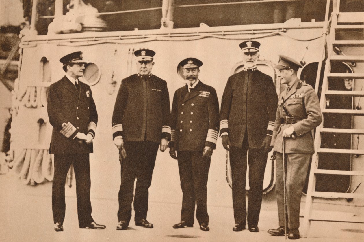 किंग जॉर्ज पंचम ने बेड़े का दौरा किया, नवंबर 1917 1935 द्वारा अज्ञात