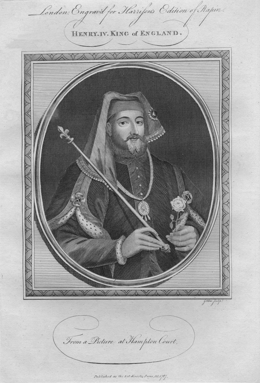 किंग हेनरी IV, 1787। द्वारा अज्ञात