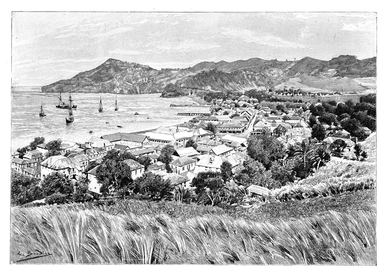 किंग्स्टन, सेंट विंसेंट आइलैंड, c1890 द्वारा अज्ञात