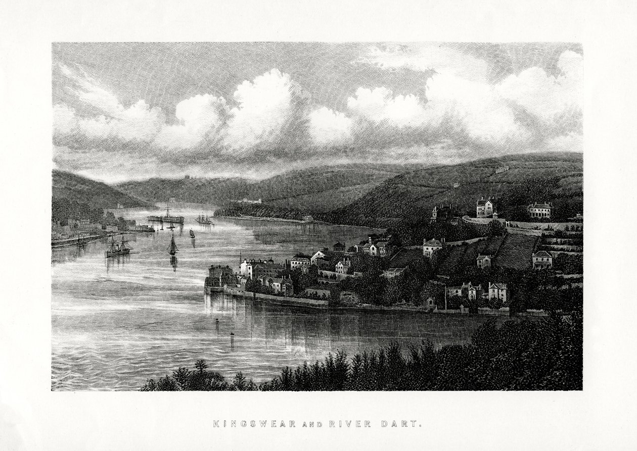किंग्सवियर और रिवर डार्ट, साउथ डेवोन, 1896 द्वारा अज्ञात