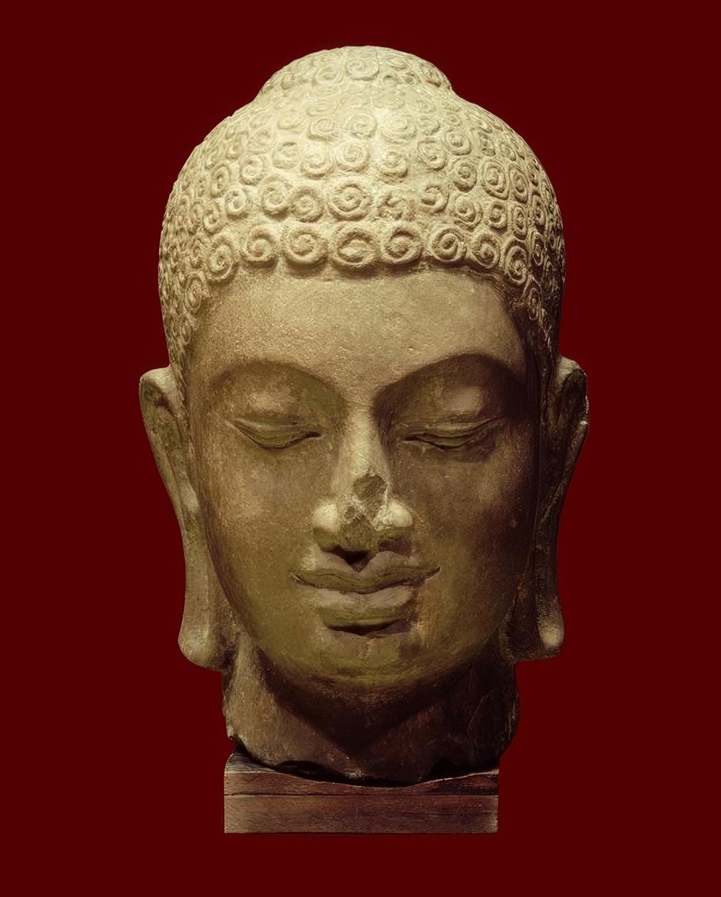 बुद्ध कंबोडियन के प्रमुख, पूर्व-अंगकोरियन काल, 7वीं शताब्दी द्वारा अज्ञात