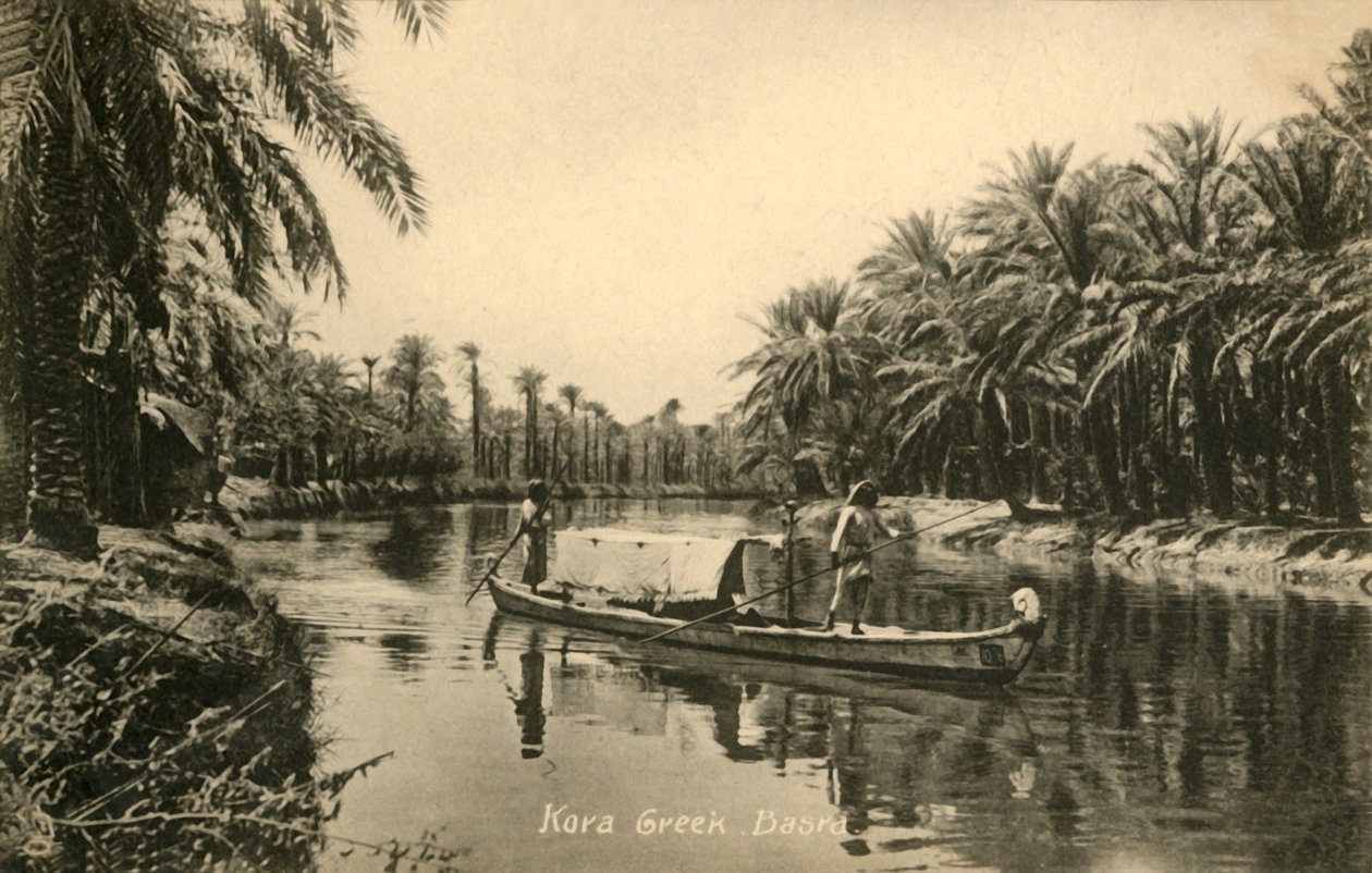 कोरा क्रीक, बसरा, c1918-c1939। द्वारा अज्ञात
