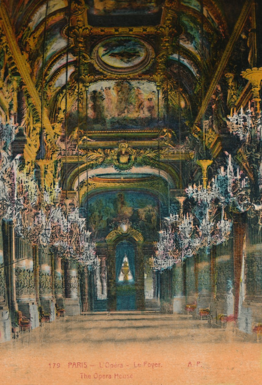LOPéra Garnier - फ़ोयर, पेरिस, c1920 द्वारा अज्ञात