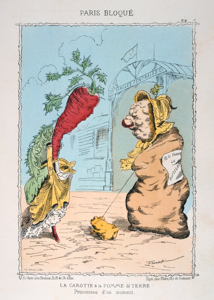 गाजर और आलू, 1870-1871 द्वारा अज्ञात
