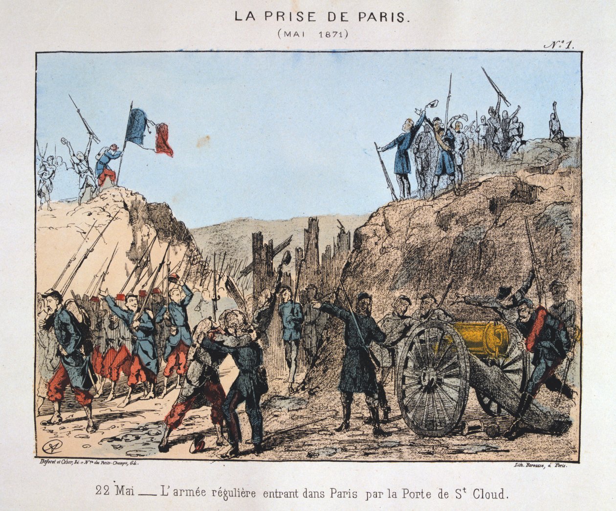 पेरिस पर कब्जा, 22 मई 1871 द्वारा अज्ञात