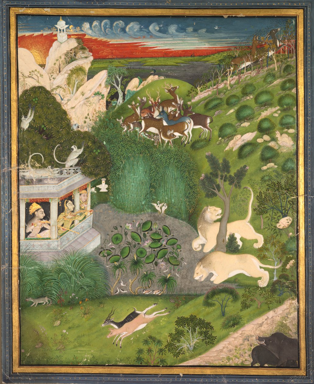 एक मंडप से महिलाओं की शूटिंग, सी। 1810। द्वारा अज्ञात
