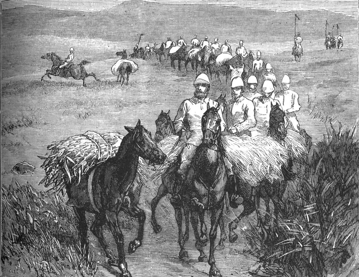 एक फ़ॉरे से लौटने वाले लांसर्स, c1880 द्वारा अज्ञात