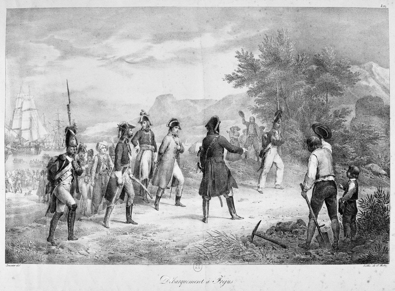 फ़्रीजस में लैंडिंग, मार्च, 1815 द्वारा अज्ञात