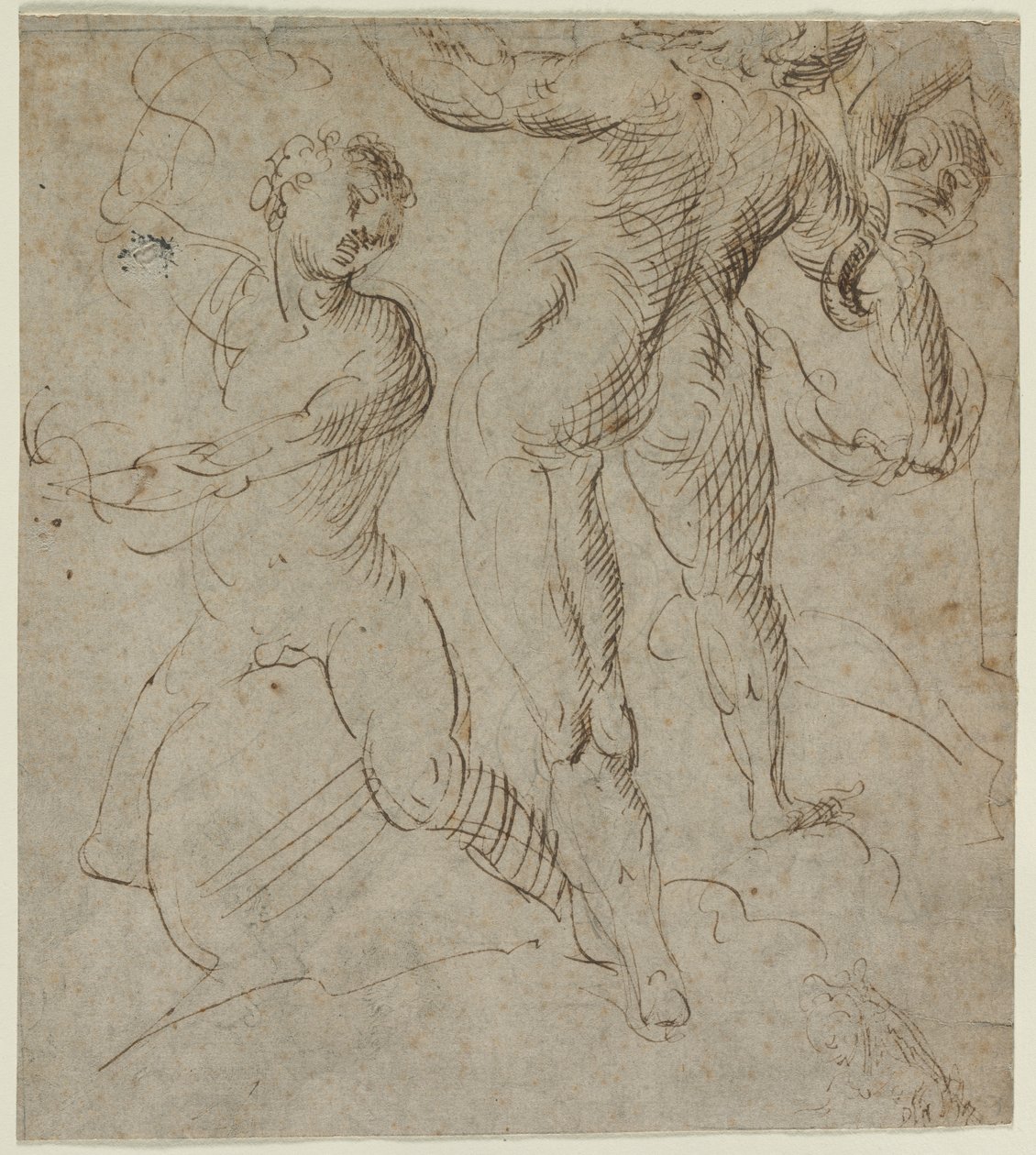 Laocoön recto, मिलियन ब्रिज के युद्ध का खंड छंद, दूसरी छमाही 16 वीं शताब्दी। द्वारा अज्ञात