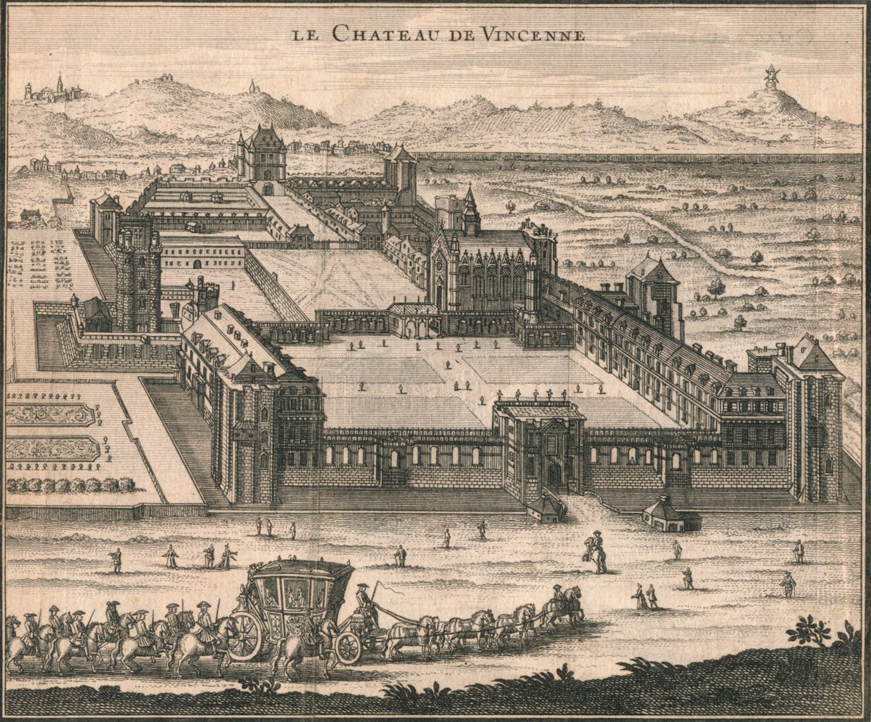 चेटो डी विन्सेन, 1723। द्वारा अज्ञात