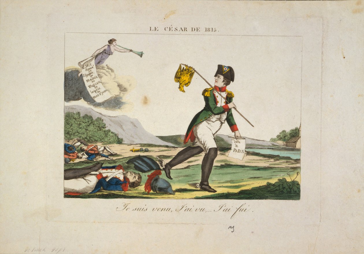 1815 का सीज़र, 1815 के सीज़र के रूप में नेपोलियन द्वारा अज्ञात