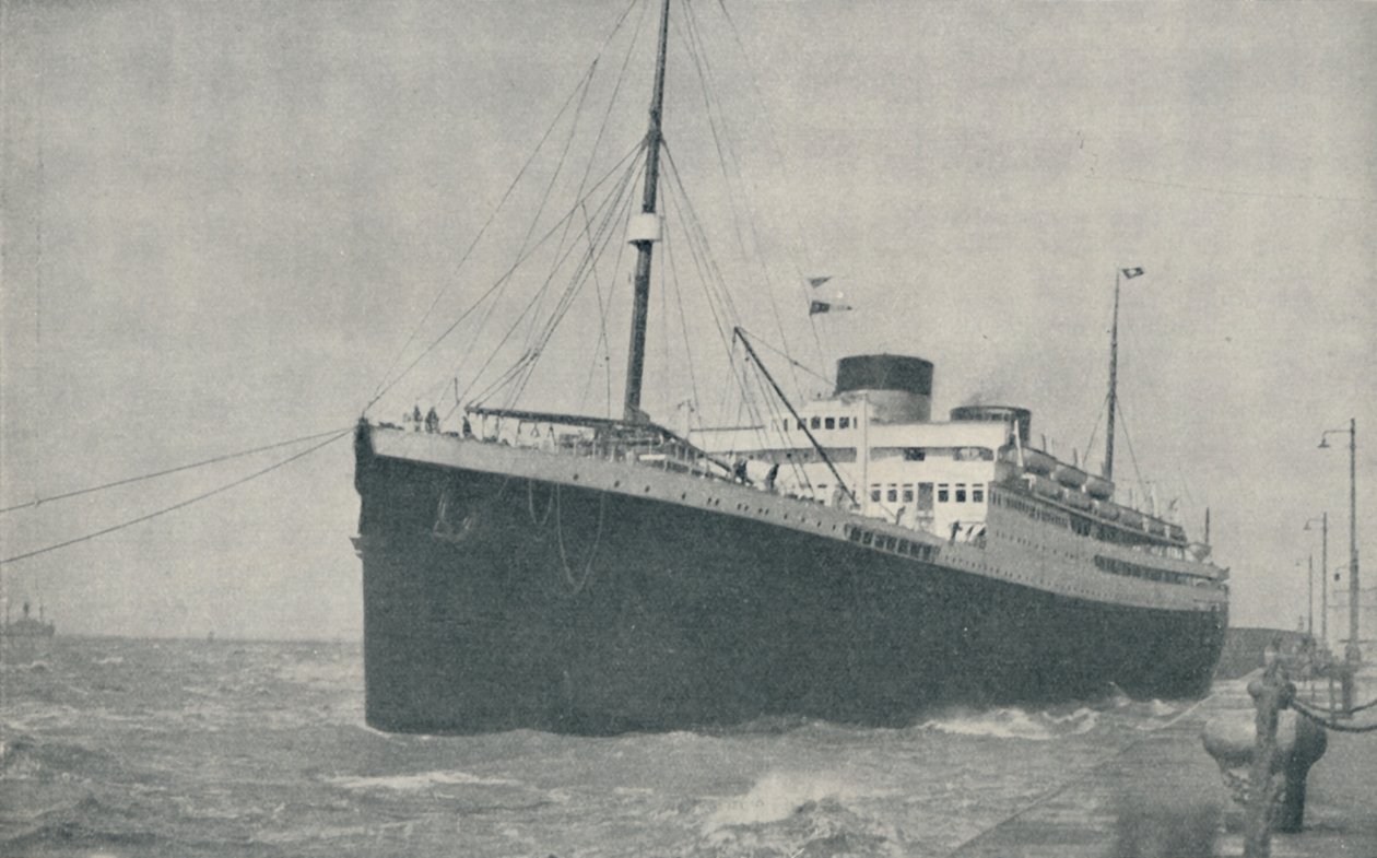 1936 में लिवरपूल में लैंडिंग स्टेज को छोड़कर द्वारा अज्ञात