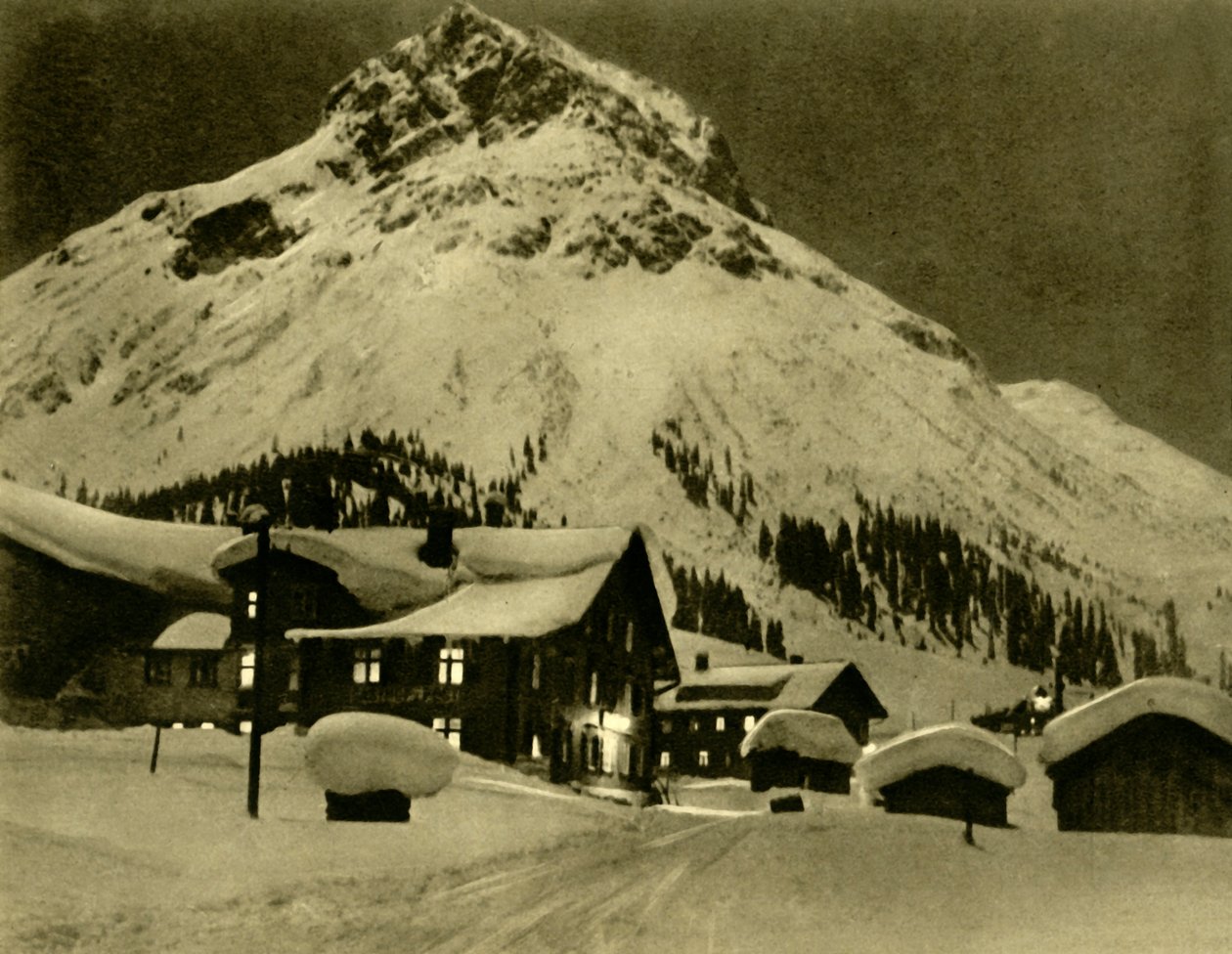 रात में लेच हूँ अर्लबर्ग, ऑस्ट्रिया, c1935। द्वारा अज्ञात