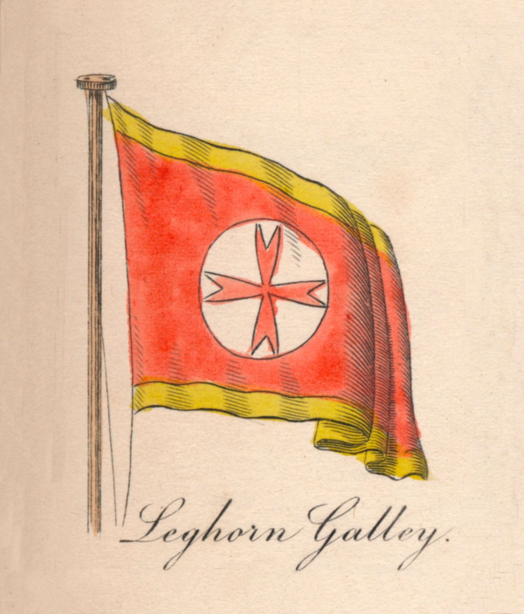 लेगॉर्न गैली, 1838 द्वारा अज्ञात
