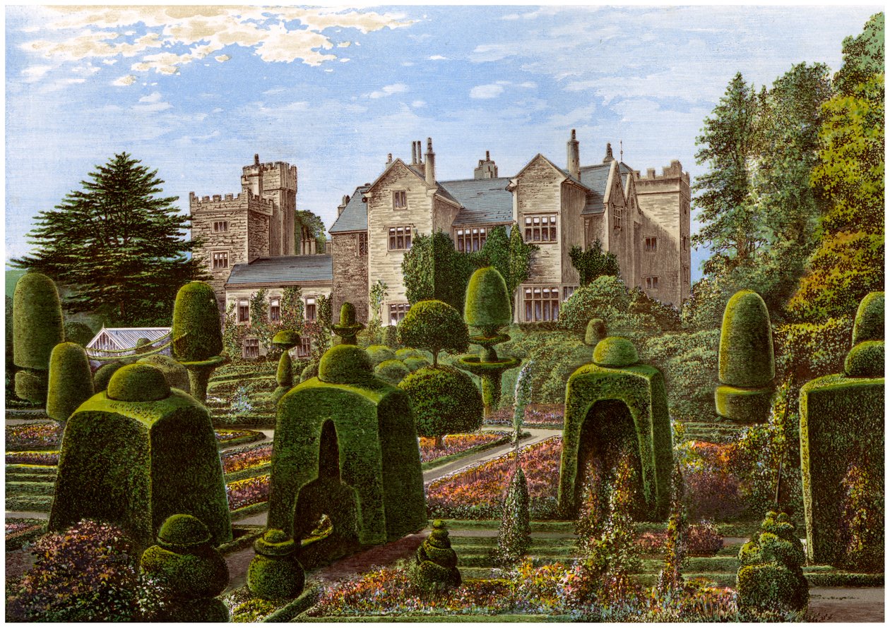लेवेन्स हॉल, Cumbria, c1880 द्वारा अज्ञात