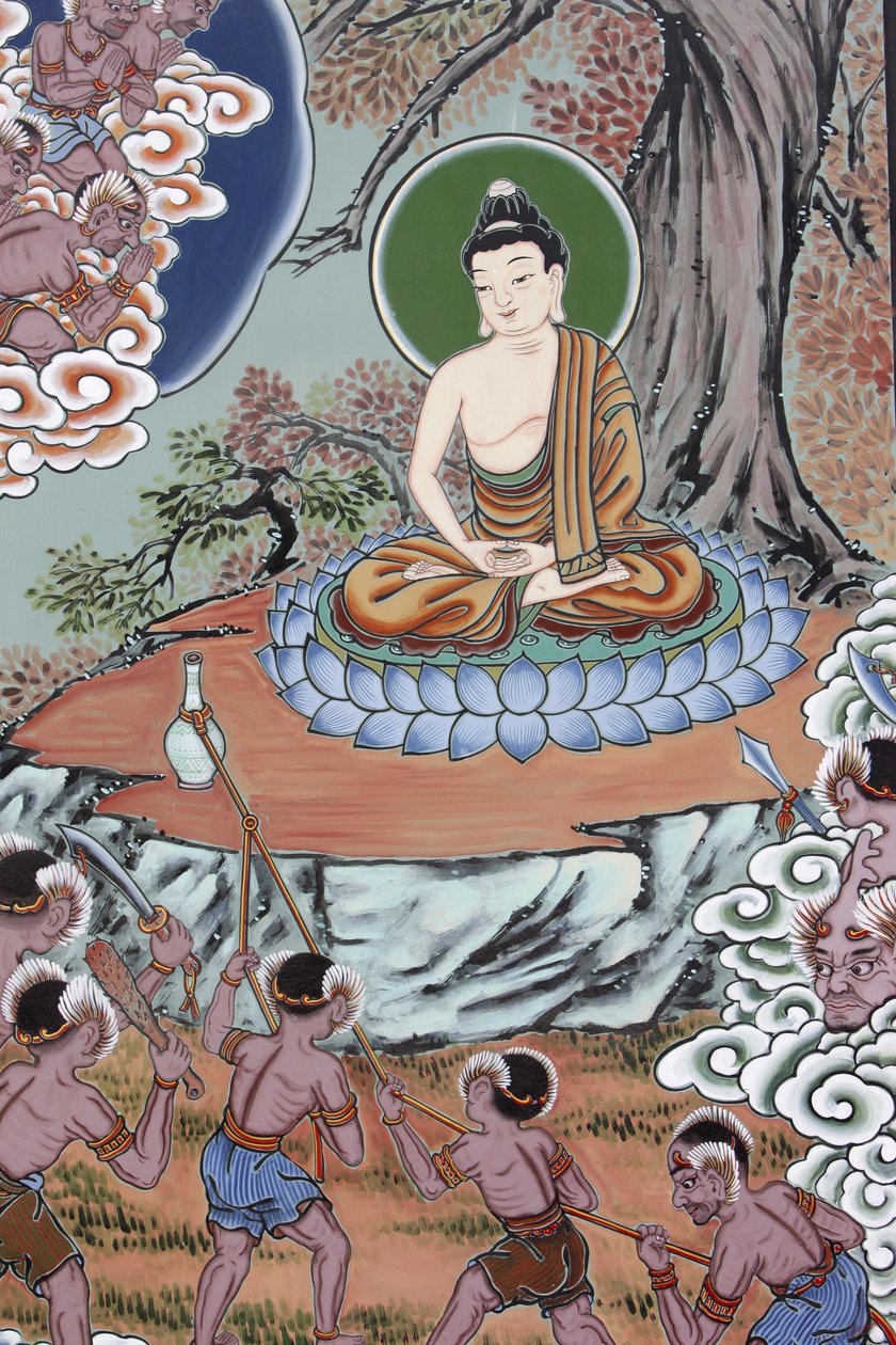 बुद्ध का जीवन प्रलोभन और ज्ञानोदय, सियोल, कोरी डू सूद द्वारा अज्ञात