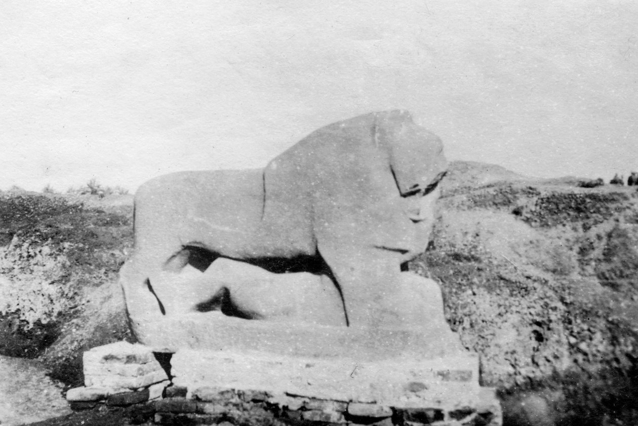 बाबुल की मूर्ति, बाबुल, बाबिल, मेसोपोटामिया, 1918 की शेर द्वारा अज्ञात