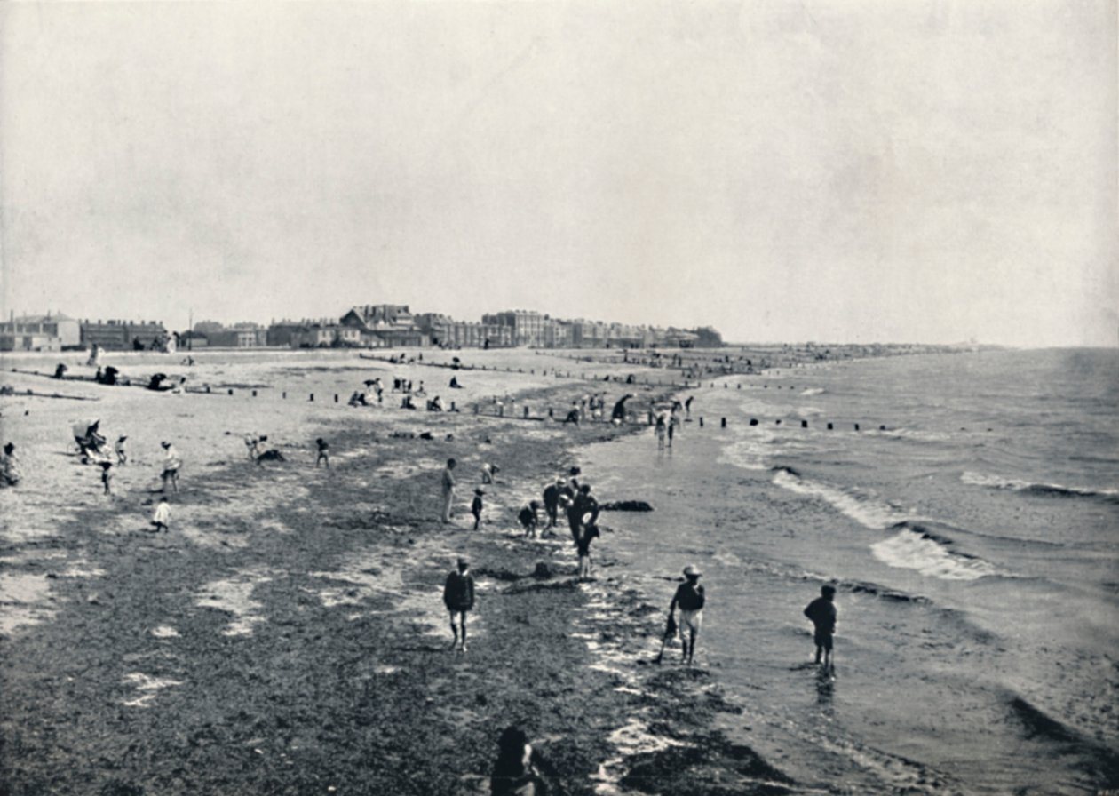 लिटिलहैम्प्टन - कम पानी में पैडलिंग, 1895 द्वारा अज्ञात