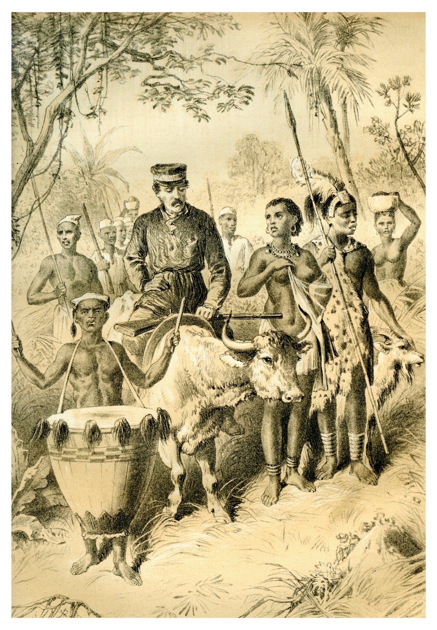 फीवर एस्कॉर्टेड से शिंट्स टाउन तक लिविंगस्टोन कमजोर, सी 1854 1883 द्वारा अज्ञात