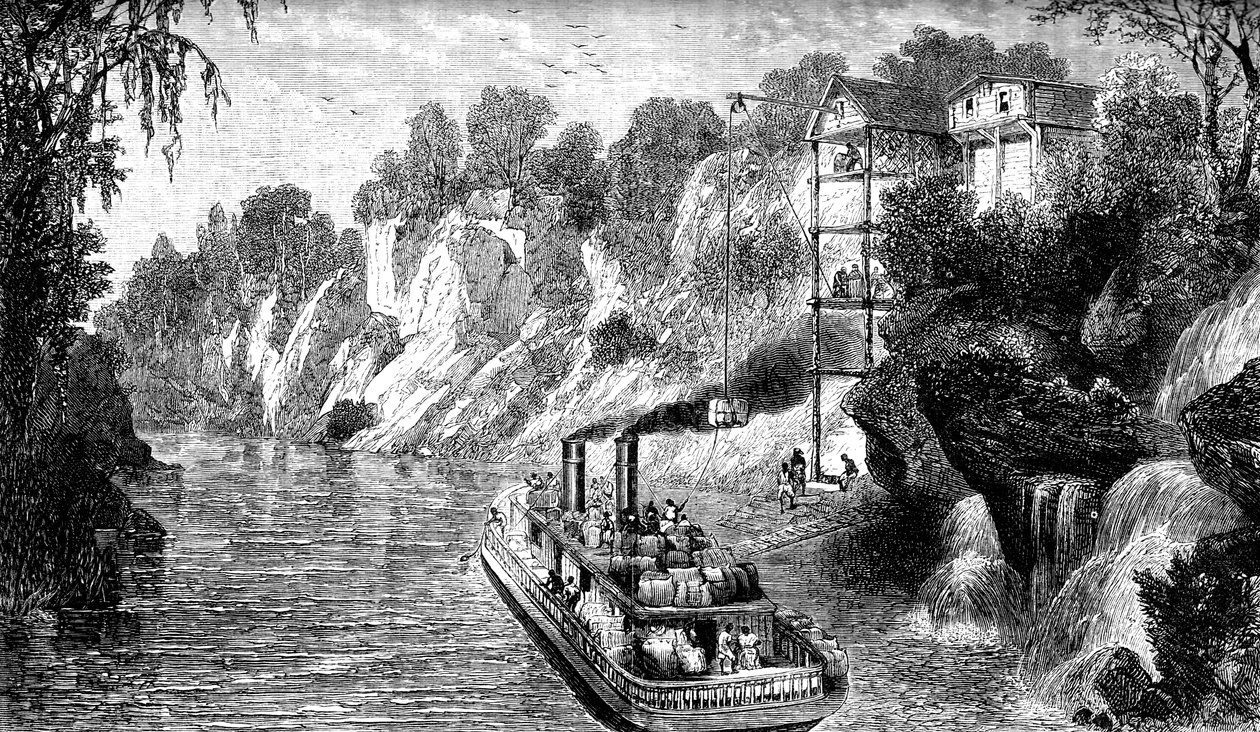 एक कपास स्टीमर, यूएसए, c1880 लोड हो रहा है द्वारा अज्ञात