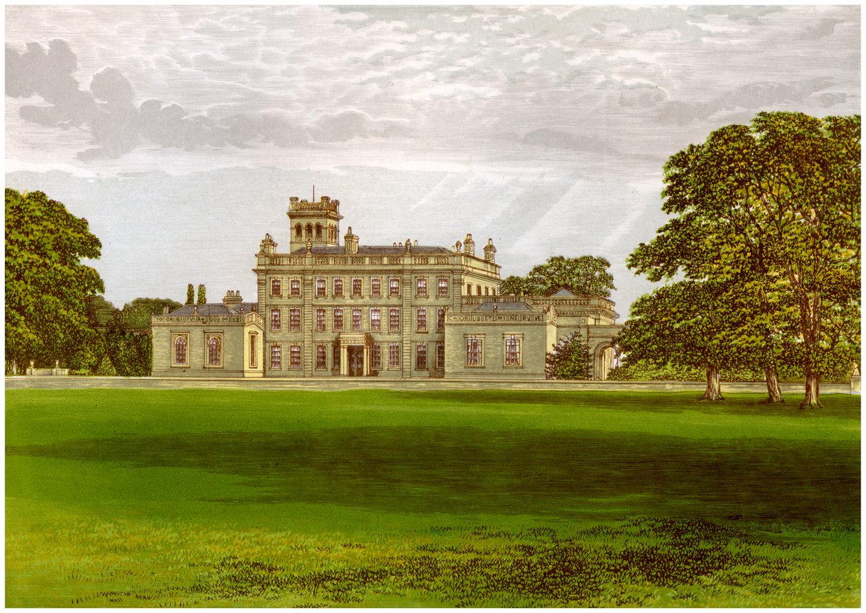 लॉको पार्क, डर्बीशायर, Drury-Lowe परिवार का घर, c1880 द्वारा अज्ञात